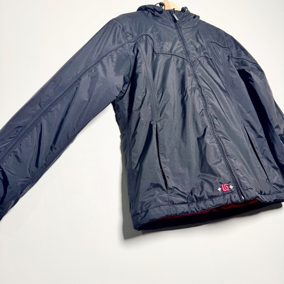 Vintage Burton Snow Jacket Full Zip in Black w/Red Accents Sz M - Picture 1 of 11
